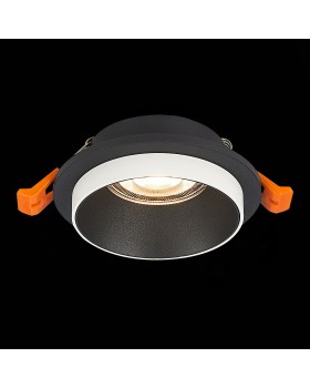 ST206.408.01 Св-к встр. Мат. черный GU10 1*50W D92xH41 220V Без ламп CHOMIA-foto4