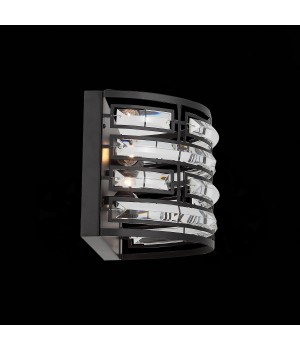 SL665.401.02 Бра ST-Luce Черный/Черный, Прозрачный E14 2*40W CHIAREZZA-foto5