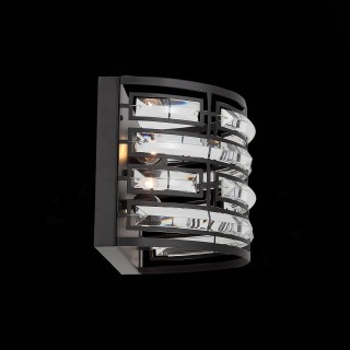 SL665.401.02 Бра ST-Luce Черный/Черный, Прозрачный E14 2*40W CHIAREZZA-foto5