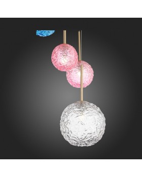 SL1152.253.08 Светильник подвесной ST-Luce Золотистый/Разноцветный G9 8*5W ARCOBALINO-foto24