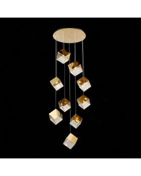 SL1182.203.09 Светильник подвесной ST-Luce Золотистый/Прозрачный, Золотистый G9 9*5W RIELLO-foto3