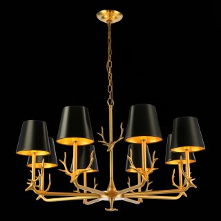 SL1123.203.08 Люстра подвесная ST-Luce Латунь/Черный, Золото E14 8*40W VELOSSA-foto4