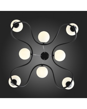 SL1502.403.08 Светильник подвесной ST-Luce Черный/Белый G9 8*5W LEGATEZZA-foto3