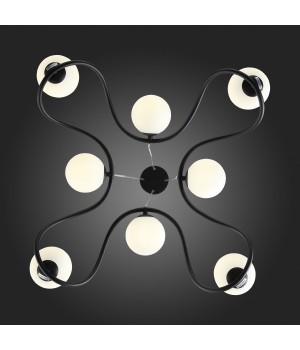 SL1502.403.08 Светильник подвесной ST-Luce Черный/Белый G9 8*5W LEGATEZZA-foto3