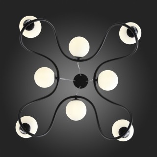 SL1502.403.08 Светильник подвесной ST-Luce Черный/Белый G9 8*5W LEGATEZZA-foto3