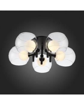 SL1483.402.05 Светильник потолочный ST-Luce Черный/Прозрачный, Белый G9 5*5W ELLETO-foto3