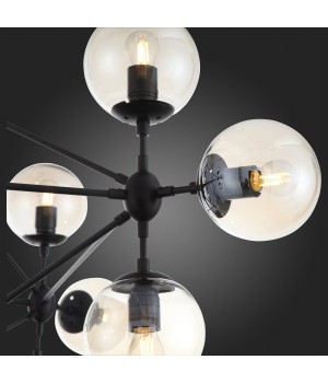 SL549.403.15 Люстра потолочная ST-Luce Черный/Янтарный E27 15*40W STAMPO-foto12