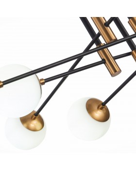 SL1203.402.08 Люстра потолочная ST-Luce Бронза,Черный/Белый E27 8*40W LIMANO-foto11