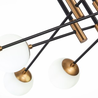 SL1203.402.08 Люстра потолочная ST-Luce Бронза,Черный/Белый E27 8*40W LIMANO-foto11