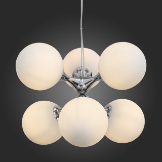 SL549.103.06 Люстра подвесная ST-Luce Хром/Белый E27 6*60W ARTE-foto5