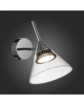 SL930.101.01 Бра ST-Luce Хром/Прозрачный LED 1*7W 4000K CONO-foto3