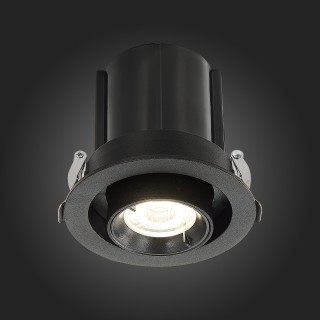 ST702.348.12 Св-к встр. Черный LED 1*12W 4000K 900Lm Ra80 24° IP20 D90xH92 180-240V ST702-foto6