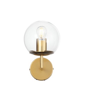 SL1150.201.01 Светильник настенный ST-Luce Матовое золото/Прозрачный E27 1*40W LIORA-foto3