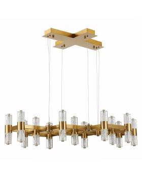 SL6007.203.26 Люстра подвесная ST-Luce Латунь/Прозрачный LED 26*2,5W 4000K GEMINA-foto2