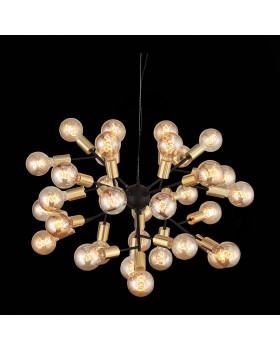 SL437.403.32 Люстра подвесная ST-Luce Черный, Золото E27 32*60W FOGLIONE-foto5