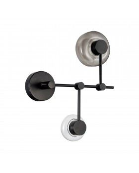 SL6005.401.02 Светильник настенный ST-Luce Черный/Дымчатый, Прозрачный LED 2*3W 3000K Vallo-foto2