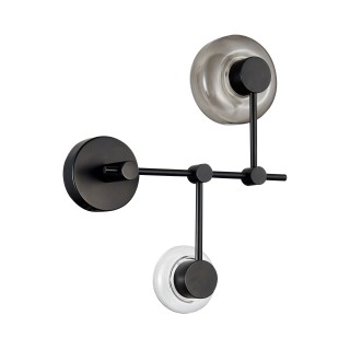 SL6005.401.02 Светильник настенный ST-Luce Черный/Дымчатый, Прозрачный LED 2*3W 3000K Vallo-foto2