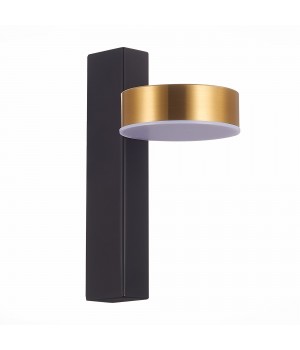 SL6000.301.01 Светильник настенный ST-Luce Черный/Латунь LED 1*7W 3000K PANCES-foto2