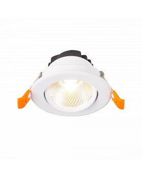 ST211.538.08.24 Св-к встр. Белый LED 1*8W 3000K 640Lm Ra80 24° IP20 D86xH50 220-240V MIRO