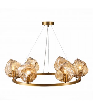 SL1175.303.06 Люстра подвесная ST-Luce латунь/янтарный E14 6*40W Portici-foto11