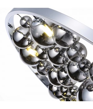 SL1510.103.07 Люстра подвесная ST-Luce Хром/Дымчатый G9 7*5W Olmi-foto3