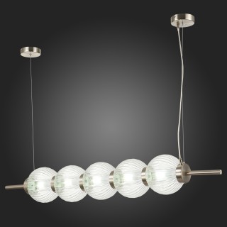 SL1155.103.05 Светильник подвесной ST-Luce Никель/Прозрачный E14 5*40W MARENA-foto9