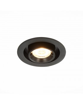 ST702.338.12 Св-к встр. Черный LED 1*12W 3000K 900Lm Ra80 24° IP20 D90xH92 180-240V ST702