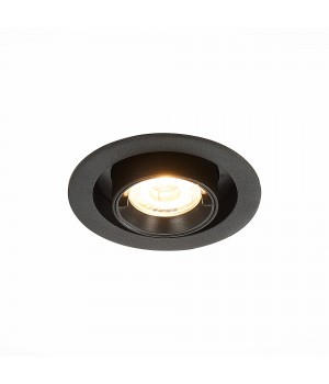 ST702.338.12 Св-к встр. Черный LED 1*12W 3000K 900Lm Ra80 24° IP20 D90xH92 180-240V ST702