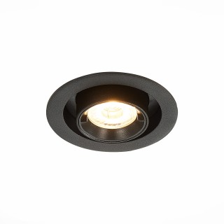 ST702.338.12 Св-к встр. Черный LED 1*12W 3000K 900Lm Ra80 24° IP20 D90xH92 180-240V ST702