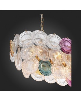 SL420.203.14 Люстра подвесная ST-Luce Золотистый/Разноцветный E14 14*40W CONELI-foto4