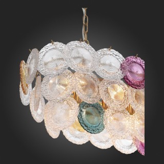 SL420.203.14 Люстра подвесная ST-Luce Золотистый/Разноцветный E14 14*40W CONELI-foto4