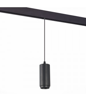 ST357.433.06 Магнитный трековый светильник подвесной ZOOM Черный LED 1*6W 3000K 667Lm Ra>80 10-60° IP20 D60xH120 48V ZIRO-foto2