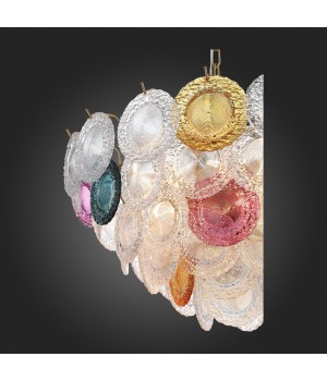 SL420.203.18 Люстра подвесная ST-Luce Золотистый/Разноцветный E14 18*40W CONELI-foto4