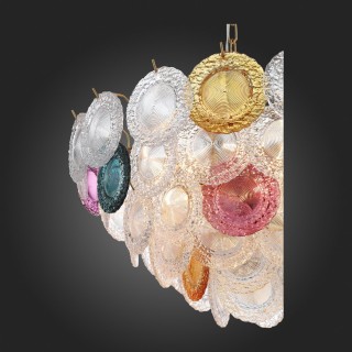 SL420.203.18 Люстра подвесная ST-Luce Золотистый/Разноцветный E14 18*40W CONELI-foto4