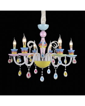 SL673.783.06 Люстра подвесная ST-Luce Разноцветный/Разноцветный E14 6*40W ORNATO-foto4