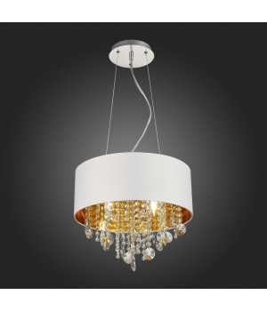 SL1350.503.04 Светильник подвесной ST-Luce Хром/Белый, Золотистый, Прозрачный E14 4*40W LACCHIA-foto4