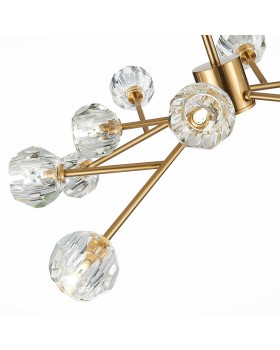 SL1166.303.12 Светильник подвесной ST-Luce Латунь/Прозрачный G9 LED 12*5W ROMANO-foto10