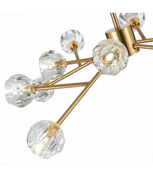 SL1166.303.12 Светильник подвесной ST-Luce Латунь/Прозрачный G9 LED 12*5W ROMANO-foto10