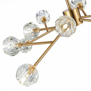 SL1166.303.12 Светильник подвесной ST-Luce Латунь/Прозрачный G9 LED 12*5W ROMANO-foto10