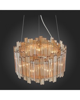 SL400.103.09 Люстра подвесная ST-Luce Хром/Янтарный G9 9*5W VERSITA-foto3