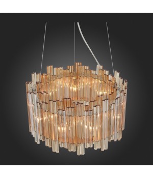 SL400.103.09 Люстра подвесная ST-Luce Хром/Янтарный G9 9*5W VERSITA-foto3