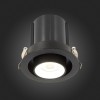 ST702.438.12 Св-к встр. Черный LED 1*12W 3000K 900Lm Ra80 24° IP20 D90xH92 180-240V ST702