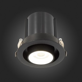 ST702.438.12 Св-к встр. Черный LED 1*12W 3000K 900Lm Ra80 24° IP20 D90xH92 180-240V ST702-foto8