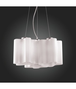 SL117.503.03 Люстра подвесная ST-Luce Серебристый/Белый с полосками E27 3*60W ONDE-foto5