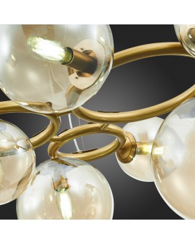 SL1162.303.07 Люстра подвесная ST-Luce Латунь/Коньячный E14 7*40W GORIZIA-foto9