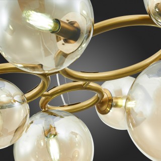 SL1162.303.07 Люстра подвесная ST-Luce Латунь/Коньячный E14 7*40W GORIZIA-foto9