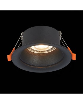 ST200.408.01 Св-к встр. Мат. черный GU10 1*50W D89xH40 220V Без ламп BARRA-foto2