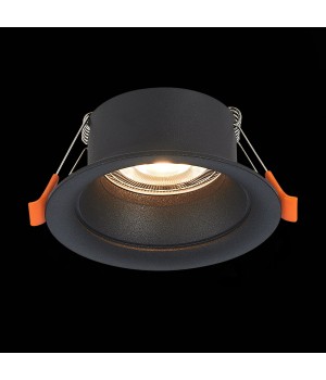 ST200.408.01 Св-к встр. Мат. черный GU10 1*50W D89xH40 220V Без ламп BARRA-foto2