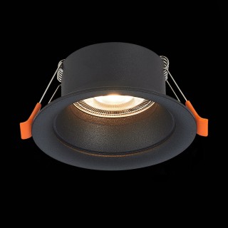 ST200.408.01 Св-к встр. Мат. черный GU10 1*50W  D89xH40 220V Без ламп BARRA-foto2