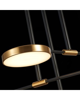 SL1605.403.06 Светильник подвесной ST-Luce Черный/Латунь, Белый LED 6*7,5W 3000K FARONE-foto6